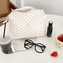 Cute  Print Women Makeup Beauty Case Pouch Korea Quilted Soft Cotton Cosmetic St - £44.29 GBP