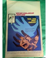 Hush Hush Sweet Charlotte 1964 Window Card Movie Poster 60’s Horror LG JD - £22.28 GBP