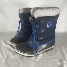 Woman’s Size 7 Youth 5 Blue Sorel Alpine Waterproof Winter Duck Boots Sherpa Top - £14.87 GBP
