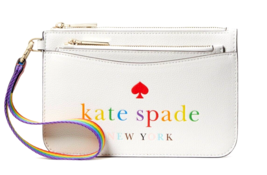 New Kate Spade All Love Wristlet Set 3-in-1 Rainbow White Multi - £91.03 GBP