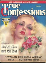 True Confessions 7/1939-Zoe Mozert cover-1st Heart Throb Series-scandals-G/VG - £63.81 GBP