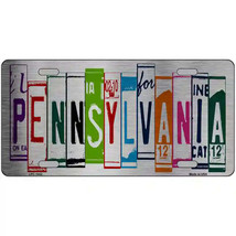 Pennsylvania License Plate Art Metal Sign - $15.00