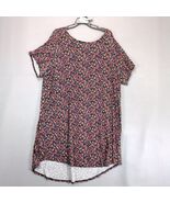 Tahari Woman Black Floral Hi-Low Midi Shift Dress Plus Size 3X Stretch J... - €23,90 EUR