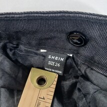 SHEIN Women's Black Front Zipper & High Slit Size 26 Waist 25" image 5