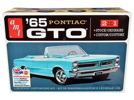 Skill 2 Model Kit 1965 Pontiac GTO 2-in-1 Kit 1/25 Scale Model AMT - $47.41