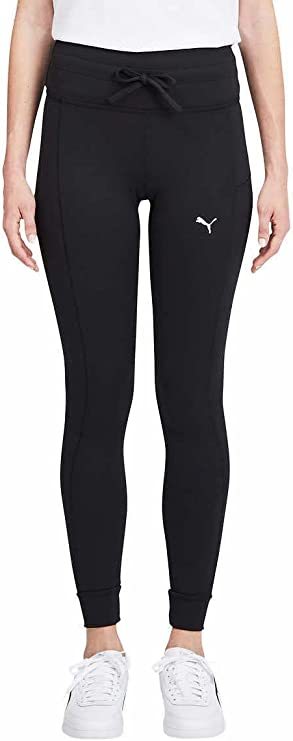Primary image for PUMA Womens Midweight Drawstring Jogger Leggings with Side Pocket Size: M Black
