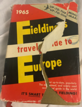 Vintage Fielding&#39;s Travel Guide To Europe 1965 Edition Tourists Hardcover - £4.87 GBP