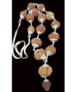 Rudraksha Siddha Mala In Silver - Nepal Bead - Certified - $3,282.92