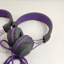 JLab Audio JBuddies Over Ear Headphones Purple Gray Lot of 4 TESTED WORKING - $48.19