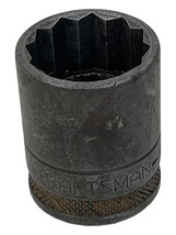 Vintage Craftsman BE 7/8&quot; Knurled Socket 1/2&quot; Drive 12 Point USA - £8.79 GBP