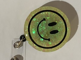 retractable badge holder Happy Smiley Face - £7.89 GBP