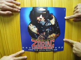 Zodiac Mindwarp Poster Flat 2 Sided Tattooed Beat Messiah And The Love Reaction - £35.39 GBP