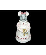 &quot;Melinda Mouse&quot; Porcelain Cookie Jar, 1990 House of Lloyds, Teddy Bear &amp;... - £38.38 GBP