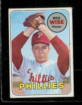 Vintage 1969 TOPPS Baseball Trading Card #188 RICK WISE Philadelphia Phillies - £7.77 GBP