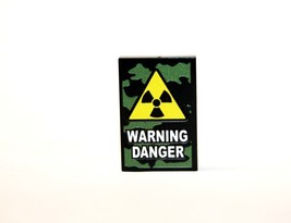 Nuclear Danger Warning Sign 2X3 Horror construction piece Minifigure US Toy - $2.00