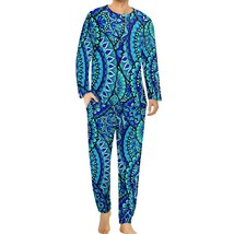  Mandala Print Pajamas Retro  Long-Sleeve Retro Pajama Sets 2 Piece Casual Winte - £61.13 GBP