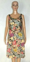 Peruvian Connection Artsy Floral Sleeveless Pima Cotton Summer Dress Wms... - £47.40 GBP