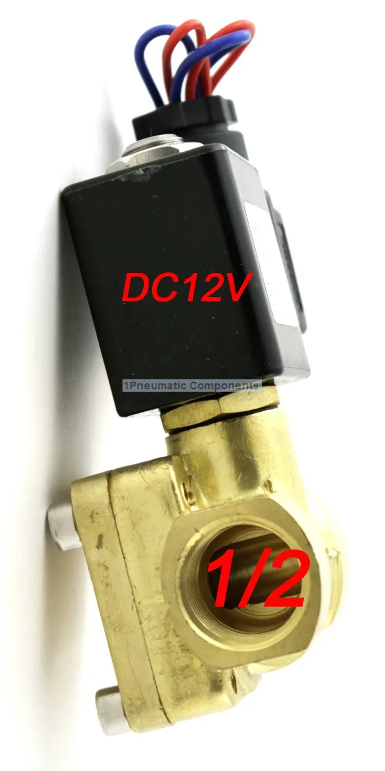 House Home High Quality 1/2&#39;&#39; 230 PSI Electric Solenoid Valve 12VDC Normally Ope - £67.47 GBP