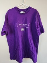 Vintage Colorado Rockies Pro Player T-Shirt, 90s Embroidered, Purple, Men&#39;s XL - £27.94 GBP