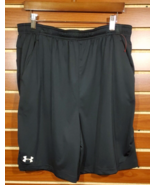 Men&#39;s Under Armour Heat Gear Shorts loose Fit  9&quot;  Black  Extra Large $50 - £12.73 GBP