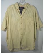Vintage Single Stitch Wrangler Mens Large Short Sleeve Button Shirt Plai... - £13.23 GBP