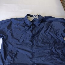 Athletech RN#83053 Mens Blue Cotton Windbreaker Snap Front Pockets Lined Size 2X image 13