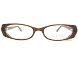 Nicole Miller Eyeglasses Frames Bon Voyage Cocoa Beach Brown Blue 49-16-140 - £44.17 GBP