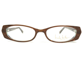 Nicole Miller Eyeglasses Frames Bon Voyage Cocoa Beach Brown Blue 49-16-140 - £43.87 GBP