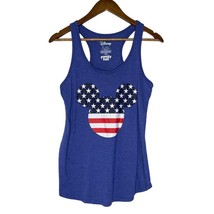 Disney Mickey Mouse Red White Blue Flag Print Tank Top Size Small - $15.00