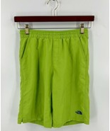 The North Face Boys Swim Trunks Sz L (14-16) Lime Green Mesh Lining Draw... - $470.41 MXN