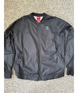 Nike Court Women’s Med Black Bomber Jacket 2 Way Zip Tennis Windbreaker - $44.50