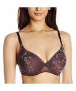 Wacoal 109003 Serenity Embroidered Push-Up Bra Sz 36D Black - $37.58 CAD