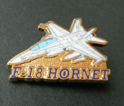 Navy F-18 Hornet Emblem Aircraft Plane Cutout Lapel Pin Badge 1.25 Inches - £4.52 GBP