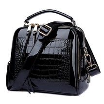 LUYO Grain Patent Leather Trunk Crossbody Bags For Women Shoulder Sequin Bag Lad - £49.14 GBP