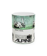 Alpine Stereo Ceramic Mug Auto Enthusiast Gift Graphic Art Coffee Cup - $19.01 CAD+