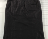 Vintage Chanel Pencil Skirt Womens 40 Black Cashmere Wool Blend Silk Lin... - £155.24 GBP