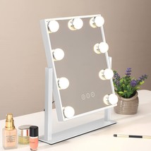 Nusvan Vanity Mirror With Lights, Makeup Mirror With Lights,, 360°Rotation. - £40.89 GBP