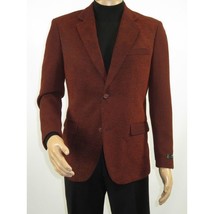 Men's Zacchi Sport Coat Patch Elbow Chenille Velveteen Bryan Rust 74529 image 3
