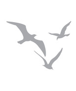 3 Sea Gulls 20&quot; tall x 26.5&quot; wide Etched Glass Decal - For Shower Doors ... - $29.65