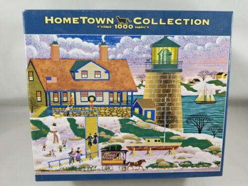 Primary image for Hometown Grandma Grandpa at Christmas Jigsaw Puzzle Heronim Mega Missing 1 Piece