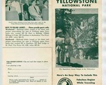 Northern Pacific Railroad Yellowstone National Park Brochure 1960 West o... - $21.78