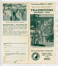 Northern Pacific Railroad Yellowstone National Park Brochure 1960 West o... - £17.05 GBP