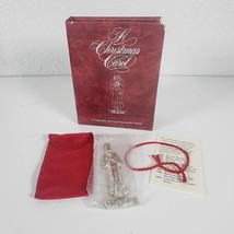 Oneida Sterling Silver SCROOGE Ornament Xmas Carol Dickens 1990 w/ Box &amp; Pouch - £51.48 GBP