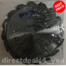 Irwin Classic 25030ZR Carbide Circular Saw Blade 16T  7-1/4&quot; Pack of 2 - £15.54 GBP