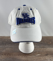 University Kentucky Wildcats Adjustable Baseball Hat Captivating White Blue UK - £15.65 GBP