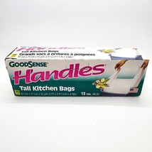 Goodsense Handles Trash Bag 13 Gallon 10 Count Box Vanilla Scent Brand New - £14.96 GBP