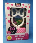 Disney Junior Minnie Mouse LED Neon Lamp 6&quot; with 4-hour Daily Timer - £15.17 GBP