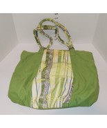 Oakley Womens Plaid Beach Travel Tote Bag Acrid Green 17&quot; x 15&quot; x 5&quot; rev... - €82,42 EUR