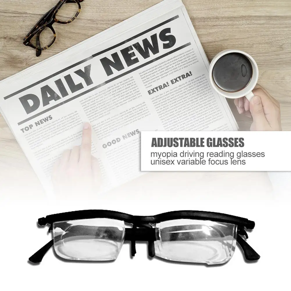 Focus Adjustable Eyegles Adlens Lens -4D to +5D Diopters Myopia Magnifyi... - $170.47