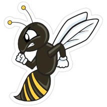  Hornets Mascot  5PCS Car Stickers for Frie Window Decorations Luggage Stickers  - £46.18 GBP